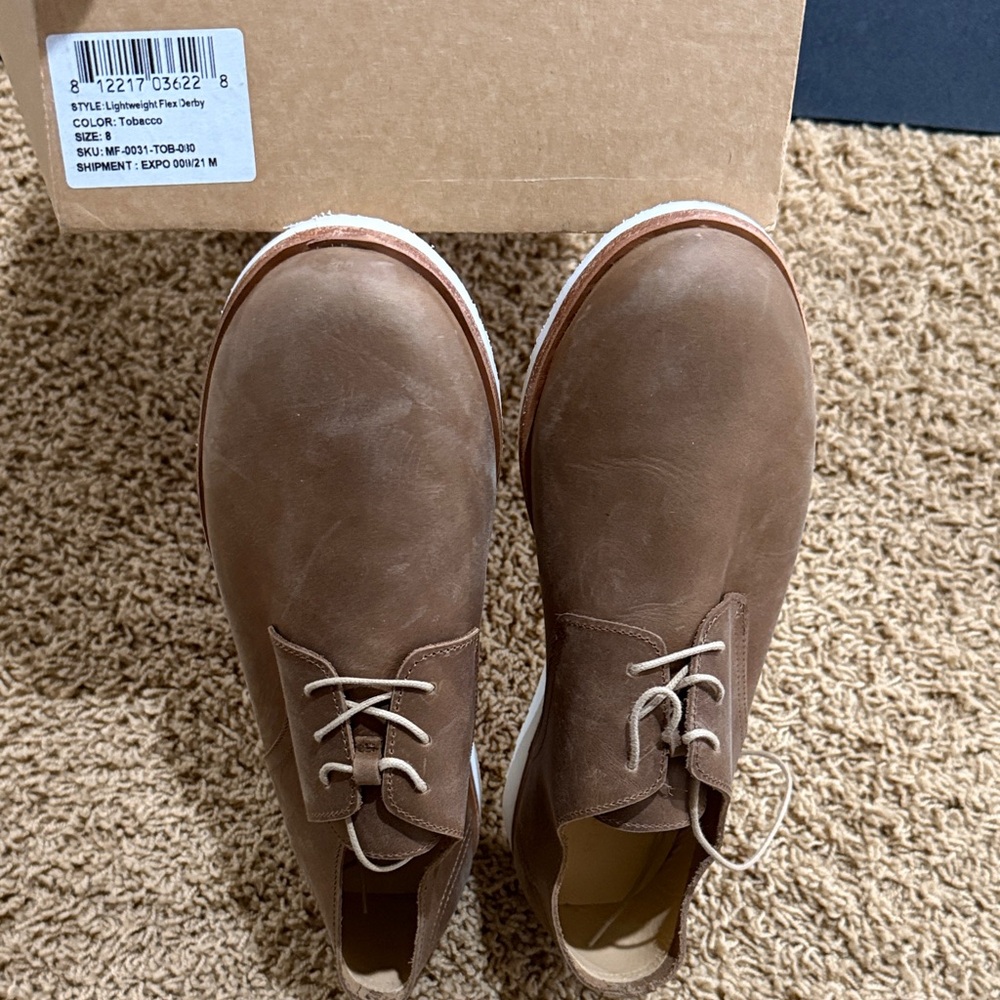 Nisolo Men's Chukka Boots in Tobacco Brown - Never worn